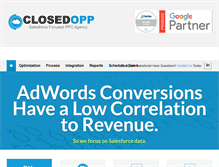 Tablet Screenshot of closedopp.com